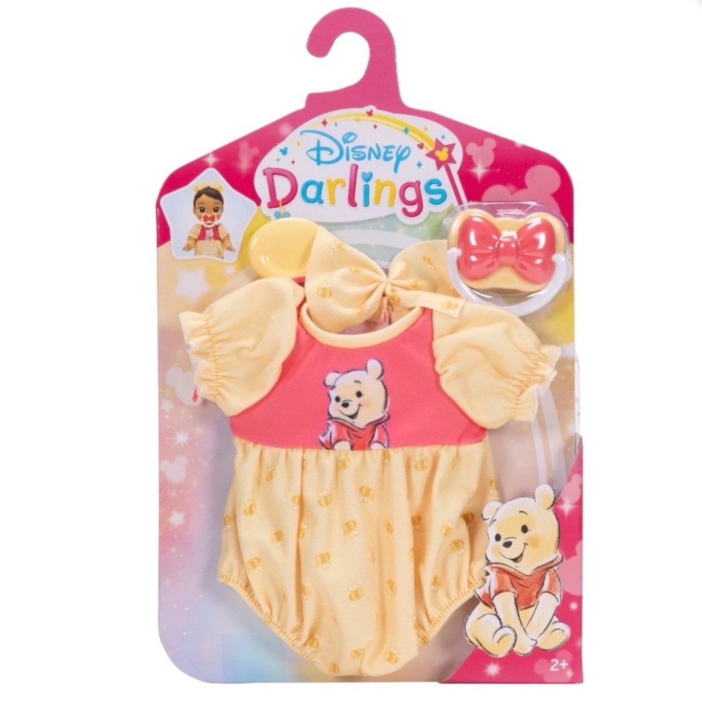 NEW Disney Darlings Deluxe Doll Winnie the Pooh Outfit Clothes Pacifier Headband
